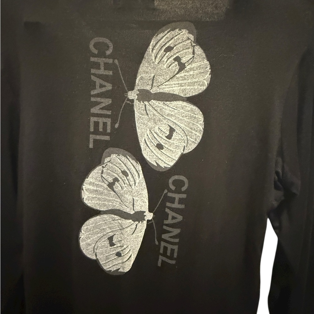 Black Long Sleeve Tee with Graphic Design back and front art design.👍conditions - Picture 4 of 14